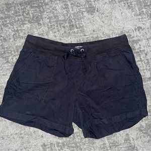 Calvin Klein Performance Sagebrush Poplin Rib Knit Drawstring Cargo Shorts